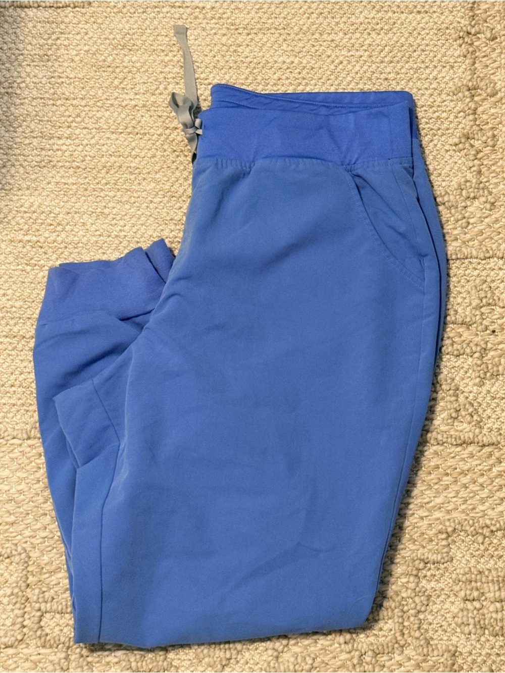 Figs Joggers Womens XLP  Petite Ceil blue Zamora Scrub Cargo